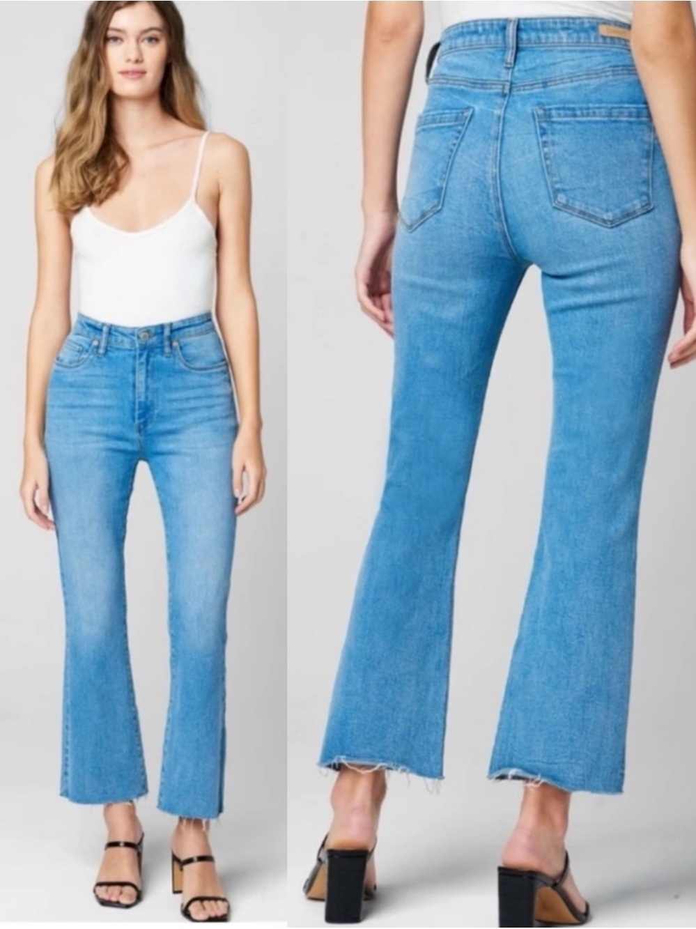 NWT Blank NYC The Varick Kick Flare Jeans See You Tonight 30 High Rise Cropped